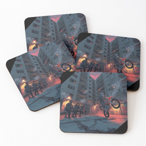 Item preview, Bloc Life – Urban Rider Street Scene Illustration designed and sold by PLUSHIWORLDtm.