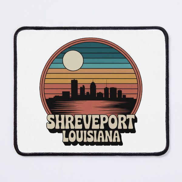 Item preview, Shreveport Louisiana: Retro Sunset Skyline Groovy designed and sold by CircinusStore.