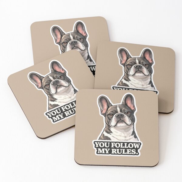Item preview, French Bulldog Attitude Collection – YOU FOLLOW MY RULES Funny Frenchie Dog Meme designed and sold by Frenchie Fever.