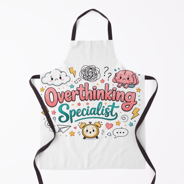 Item preview, Overthinking Specialist Cute Mental Health Quote Design designed and sold by Sanika arts .
