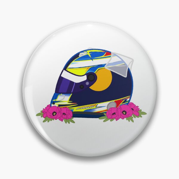 Item preview, Arvid Lindblad 2026 Helmet With Flowers  designed and sold by OriDraws.