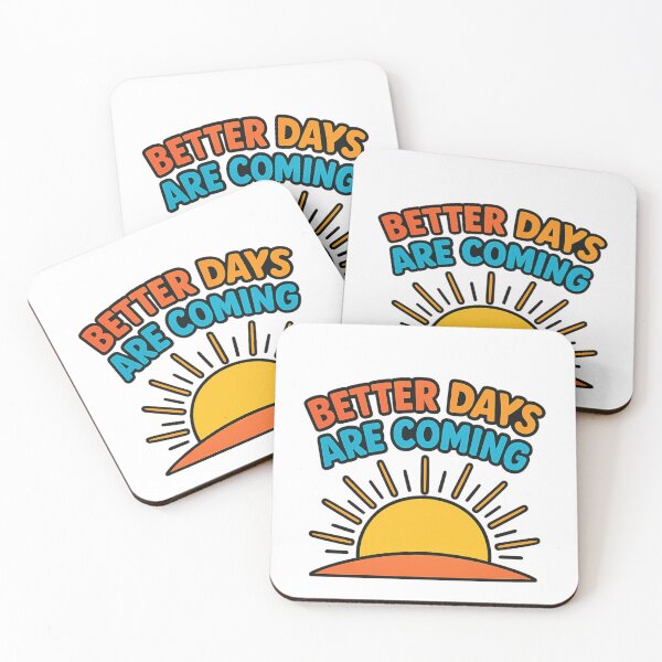 Item preview, Better Days Are Coming Sunrise Motivation Sticker designed and sold by LumereAndCoeur.