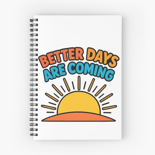 Item preview, Better Days Are Coming Sunrise Motivation Sticker designed and sold by LumereAndCoeur.