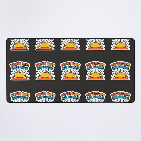 Item preview, Better Days Are Coming Sunrise Motivation Sticker designed and sold by LumereAndCoeur.