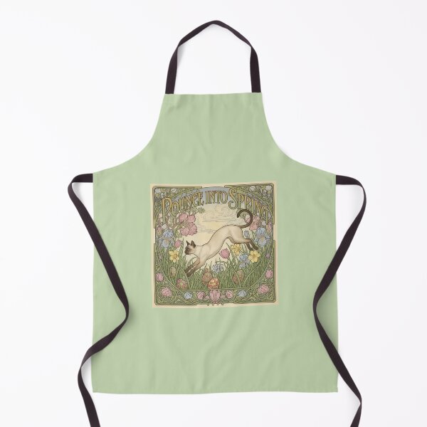 Item preview, Pounce into Spring | Art Nouveau Spiritual Cat Design Sticker Tote Bag designed and sold by ArtNouveauCats.