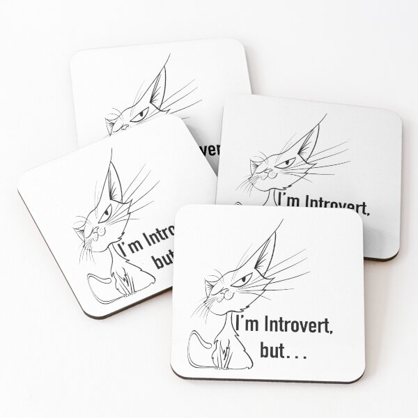 Item preview, Cat introvert catlovers shirt designed and sold by Maryart8.