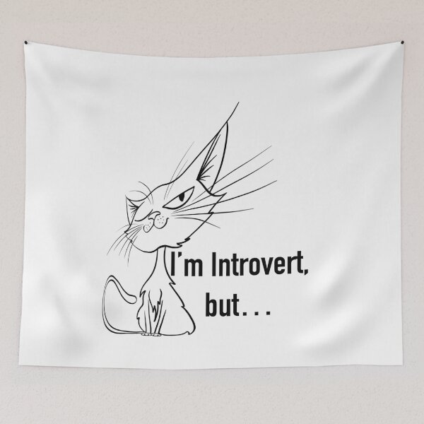 Item preview, Cat introvert catlovers shirt designed and sold by Maryart8.