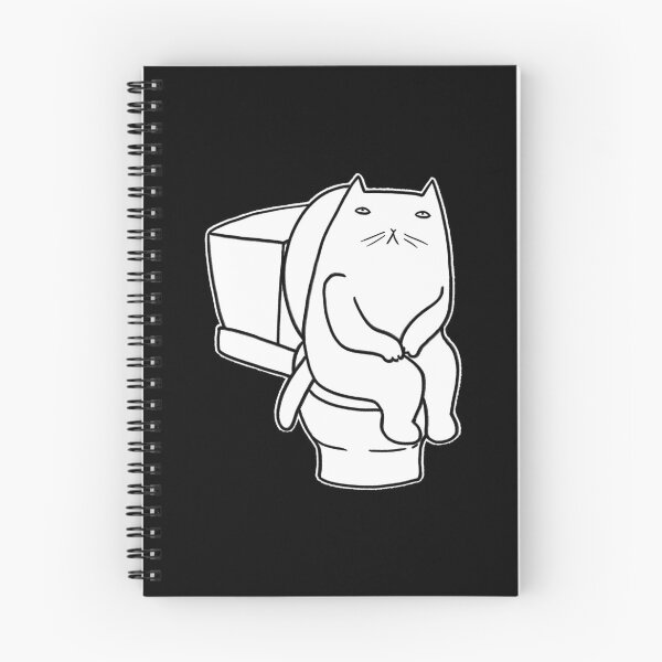 Item preview, Cat on the toilet designed and sold by eri-morie.