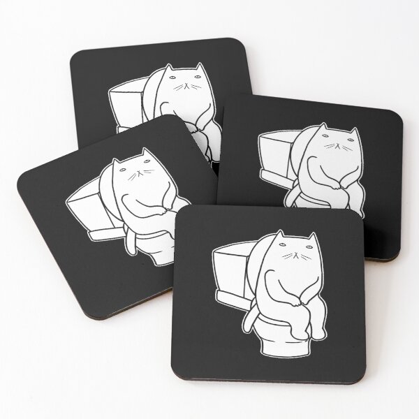 Item preview, Cat on the toilet designed and sold by eri-morie.