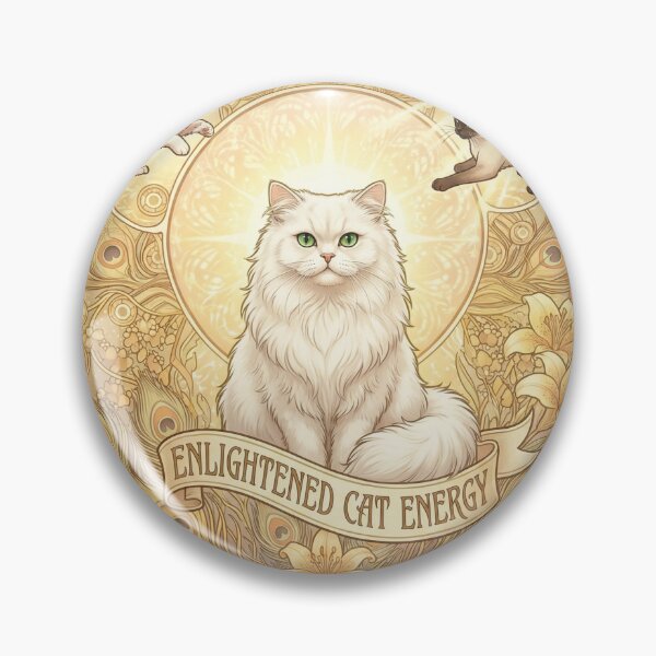 Item preview, Enlightened Cat Energy | Art Nouveau Spiritual Cat Design designed and sold by ArtNouveauCats.