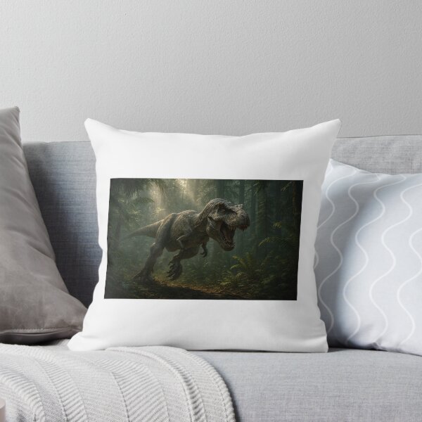 Item preview, T‑Rex in Prehistoric Forest – Epic Dinosaur Artwork designed and sold by ZolaDesings.