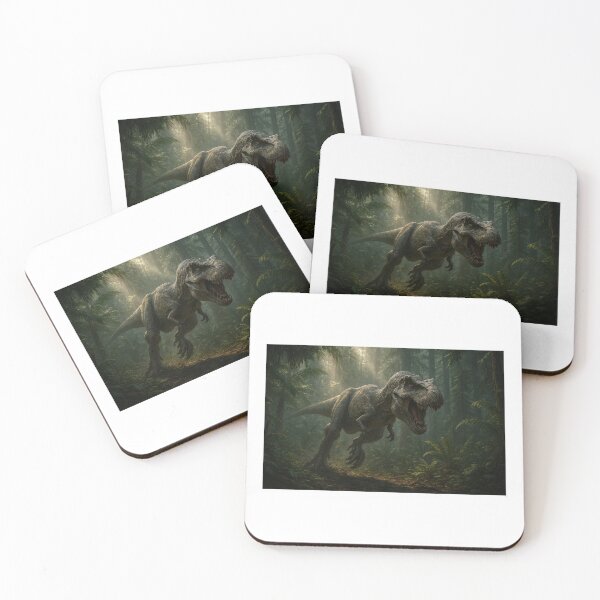 Item preview, T‑Rex in Prehistoric Forest – Epic Dinosaur Artwork designed and sold by ZolaDesings.