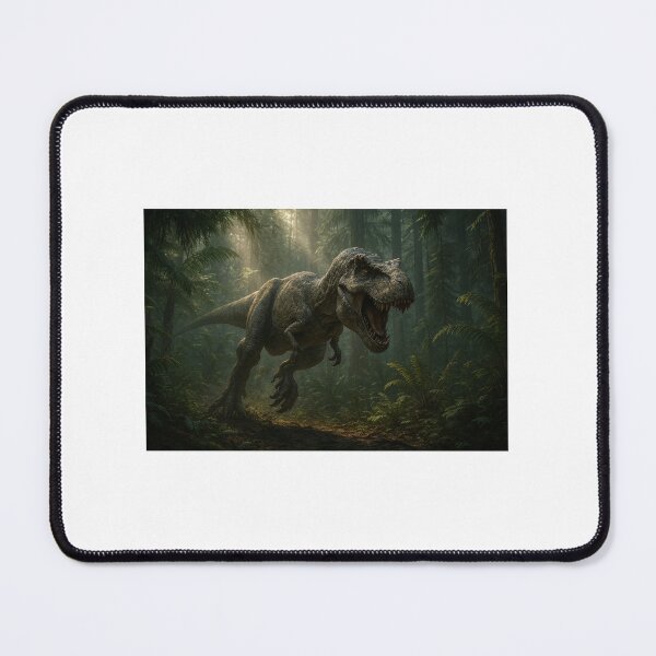 Item preview, T‑Rex in Prehistoric Forest – Epic Dinosaur Artwork designed and sold by ZolaDesings.
