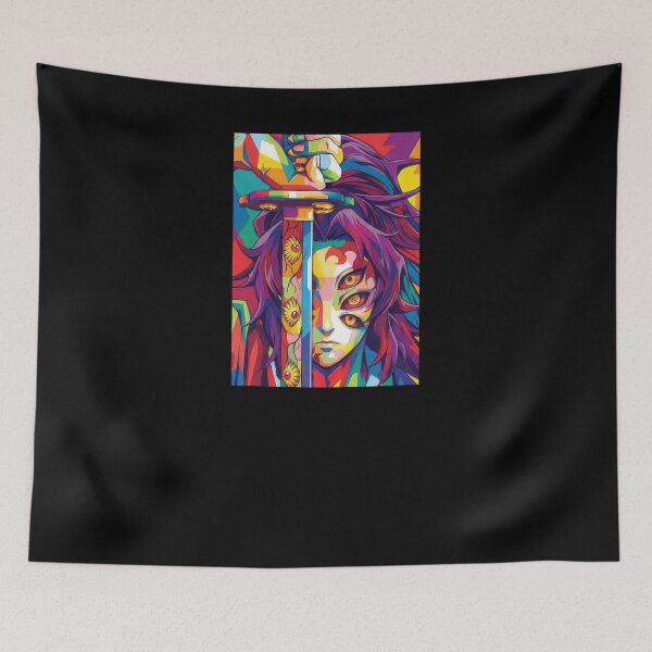 Item preview, Demon Slayer Kokushibo Wpap Art designed and sold by sandrahofer-art.