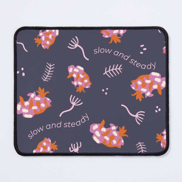 Item preview, Bold Nudibranch Pattern in Deep Purple and Pink – Slow and Steady Design designed and sold by noinudee.