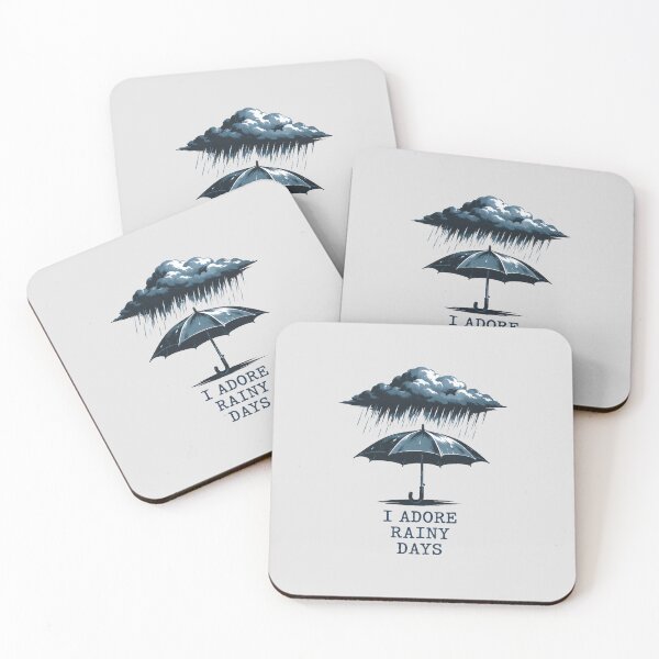 Item preview, I Adore Rainy Days Pluviophile Moody Graphic designed and sold by SplashTastic.