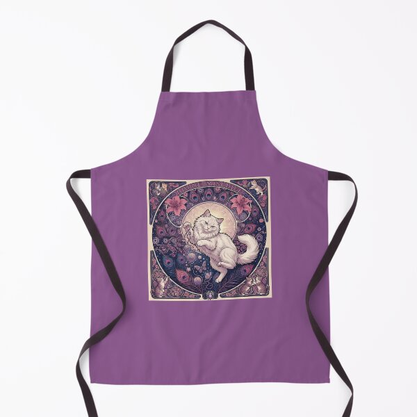 Item preview, Divine Mischief | Art Nouveau Spiritual Cat Design designed and sold by ArtNouveauCats.