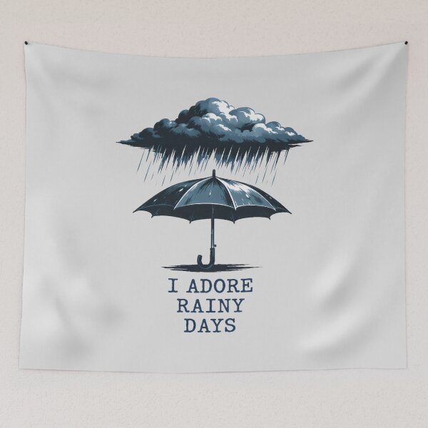 Item preview, I Adore Rainy Days Pluviophile Moody Graphic designed and sold by SplashTastic.