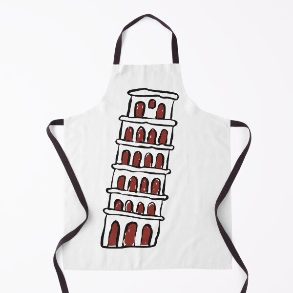 Item preview, Leaning Tower of Pisa Doodle – Simple Line Art Illustration designed and sold by EmeraldeaArt.