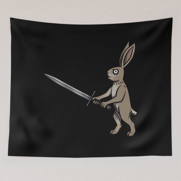 Item preview, Funny Medieval Bunny With Longsword Art designed and sold by ylodecdtv11.
