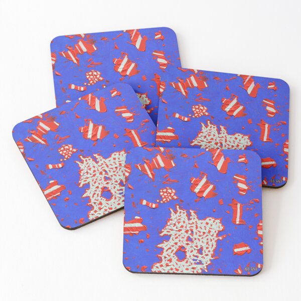 Item preview, Energy Code 01E24 - Electric Blue and Red Abstract designed and sold by GGAST.