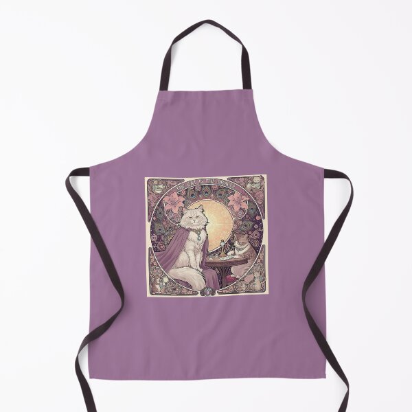 Item preview, The Cat is the Oracle | Art Nouveau Spiritual Cat Design designed and sold by ArtNouveauCats.