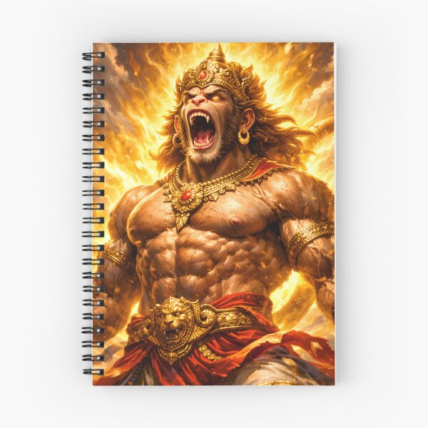 Item preview, Hanuman Roaring Power | Bajrangbali Strength Energy Art designed and sold by CosmicLotusArt.