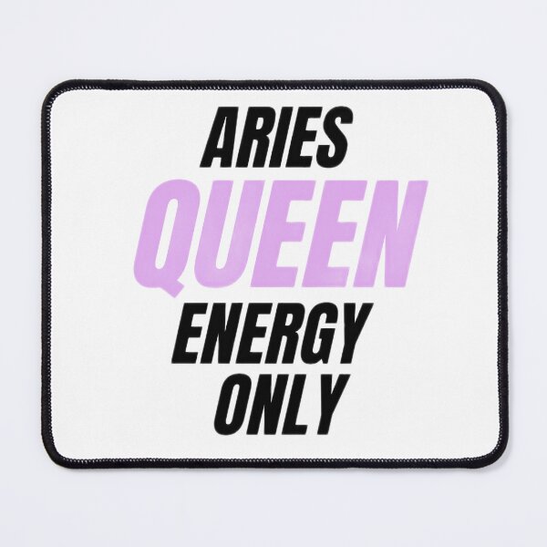 Item preview, Aries Queen Energy Only – Bold Feminine Zodiac Design, Aries Woman Gift Idea designed and sold by Aisha Creates.
