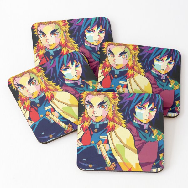 Item preview, Kyojuro Rengoku and Giyu Tomioka Pop Art designed and sold by sandrahofer-art.