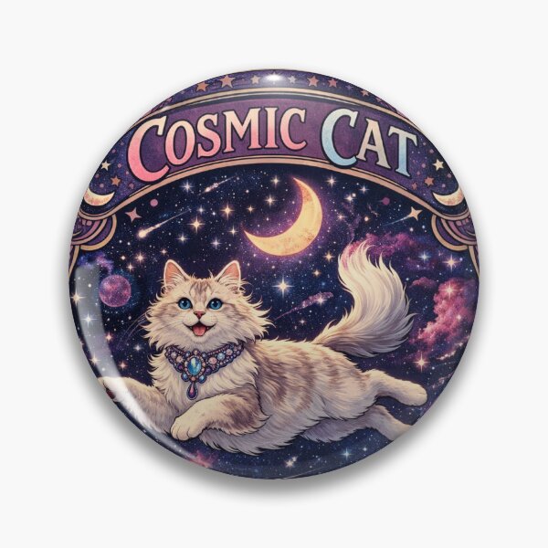Item preview, Cosmic Cat | Art Nouveau Spiritual Cat Design designed and sold by ArtNouveauCats.