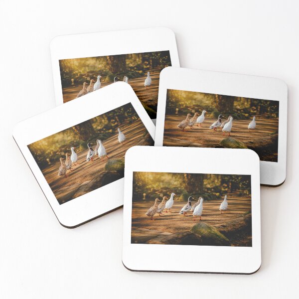 Item preview, Quack Parade: Ducks Waddle Down Golden Forest Path designed and sold by Tammigrafie.