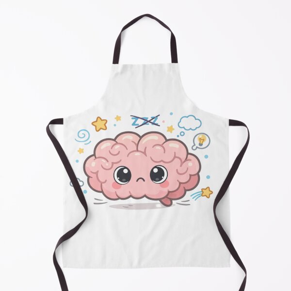 Item preview, Brain Never Stops Cute Design | Overthinking Aesthetic Kawaii Sticker designed and sold by Sanika arts .