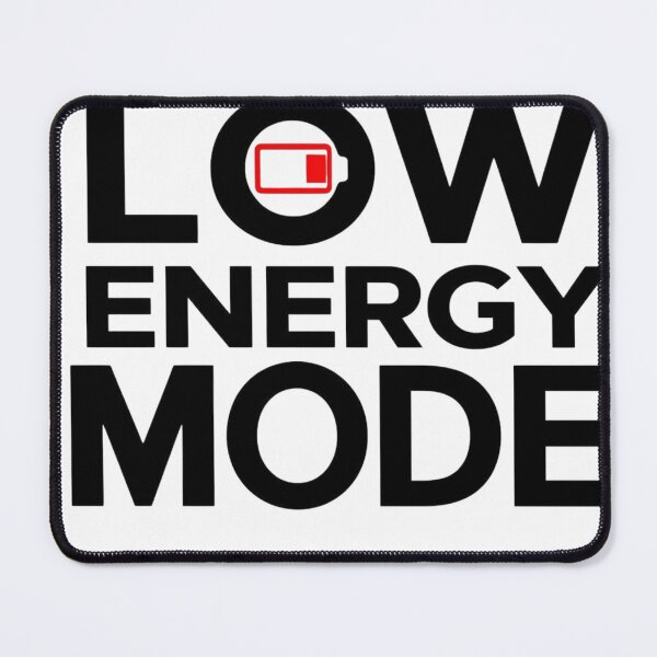 Item preview, Low Energy Mode Funny Minimalist Shirt designed and sold by MoodOffline12427.