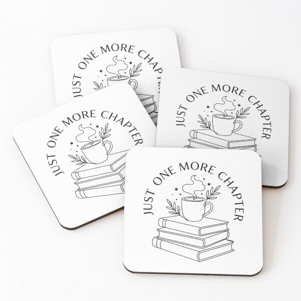 Item preview, Just One More Chapter - Minimalist Aesthetic Book Lover & Coffee designed and sold by Aura.Prints.