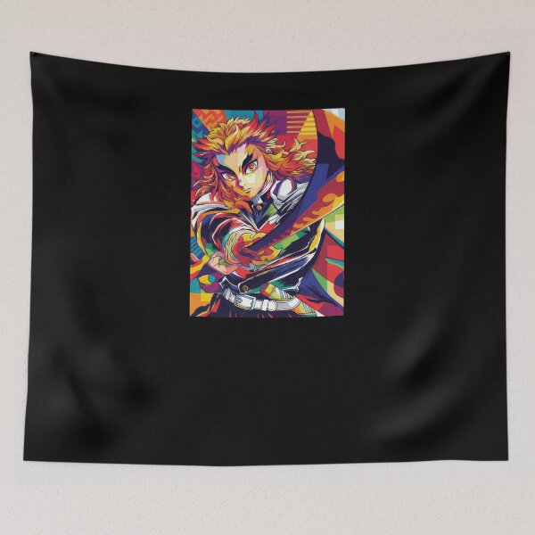 Item preview, Demon Slayer Kyojuro Rengoku Pop Art designed and sold by sandrahofer-art.
