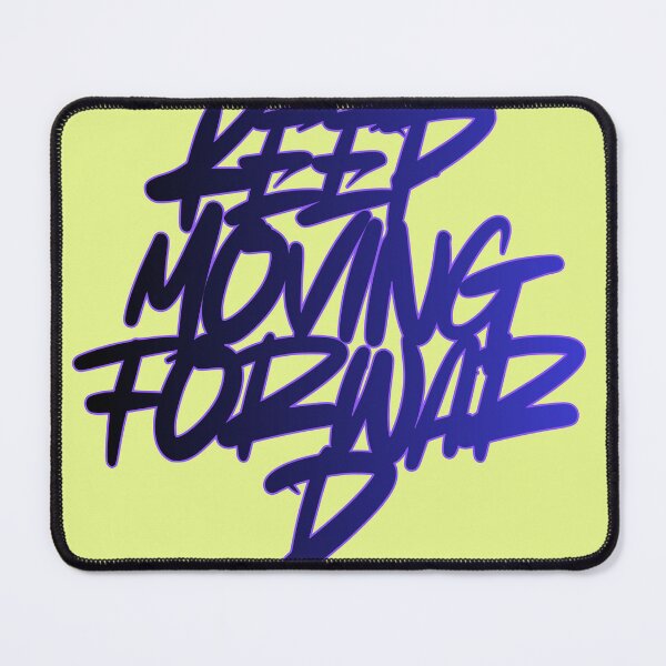 Item preview, Keep Moving Forward - Motivational Blue Typography designed and sold by Aura.Prints.