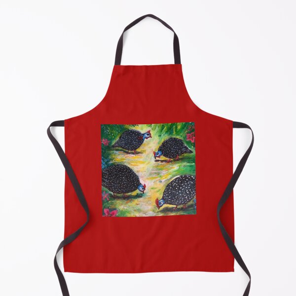 Item preview, Guinea Fowl Grazing Cushion Cover – Zimbabwe Bird Art designed and sold by Nikkiart24.redbubble.com.