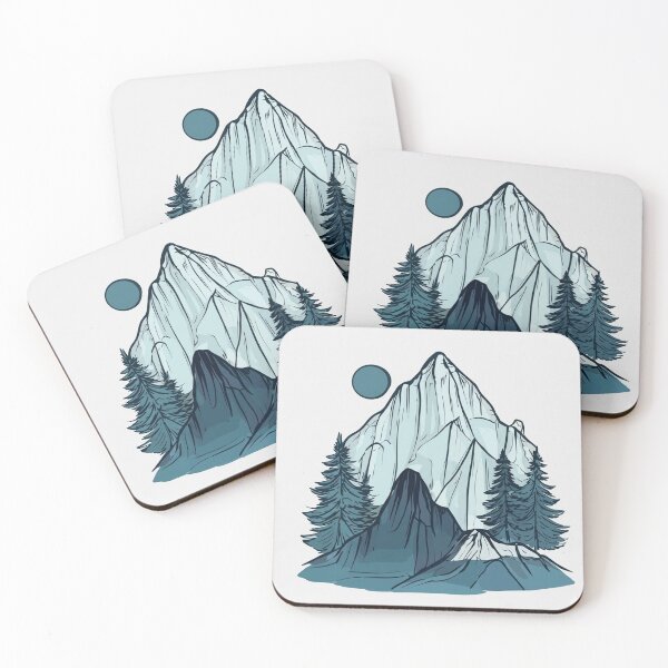 Item preview, Mountain in the blue night designed and sold by SlaoVance.