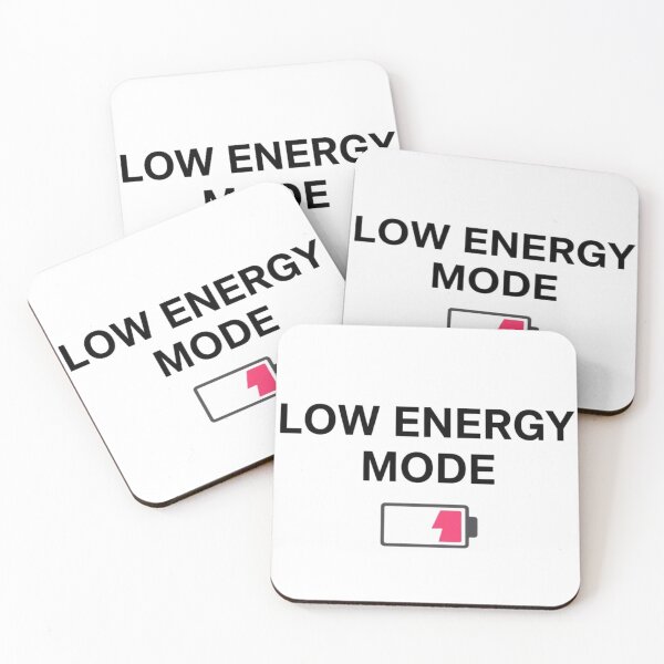 Item preview, Low Energy Mode Funny Minimalist Design designed and sold by MoodOffline12427.
