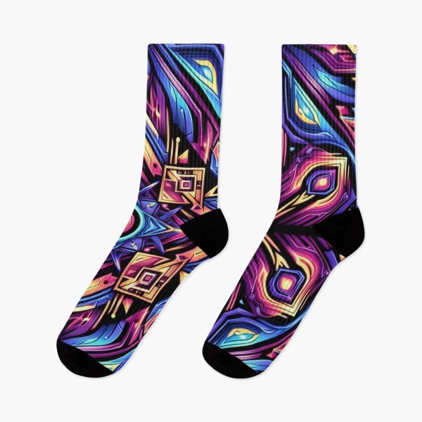 Item preview, Geometric Neon Kaleidoscope – Abstract Symmetry Design designed and sold by Dogandesighn.