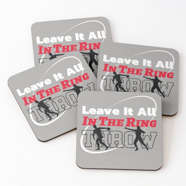 Item preview, Leave It All In The Ring Shot Put Discus Thrower Track and Field Design designed and sold by MartinTees.