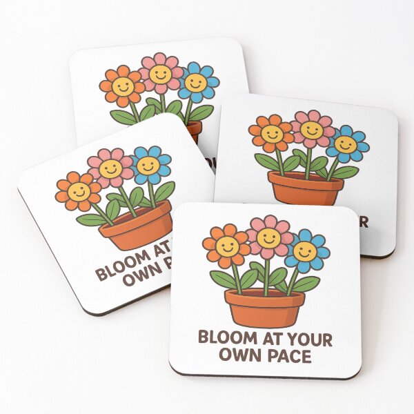 Item preview, Bloom at Your Own Pace Cute Flower Sticker designed and sold by LumereAndCoeur.