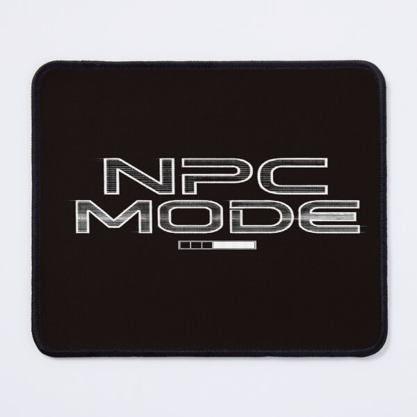 Item preview, NPC Mode T-Shirt | Funny Gamer Meme Glitch Aesthetic Minimal Design designed and sold by ZChrome.