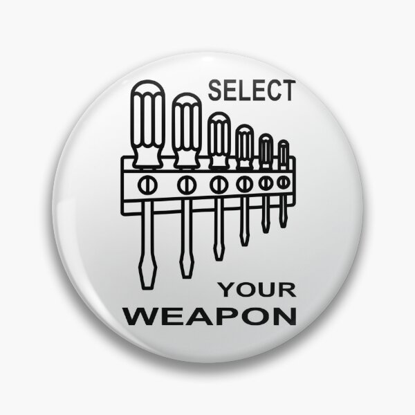 Item preview, Select Your Weapon - Screwdriver Set Minimalist Line Art designed and sold by The Bold Line Studio.