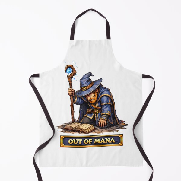 Item preview, Out Of Mana Funny Gamer RPG Pixel Art Design designed and sold by PixelForge24.
