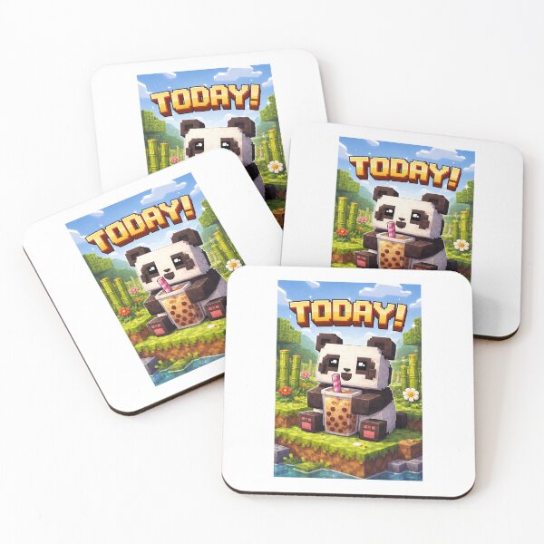 Item preview, Pixel Panda Bubble Tea Today Design designed and sold by WorkinProgress0.