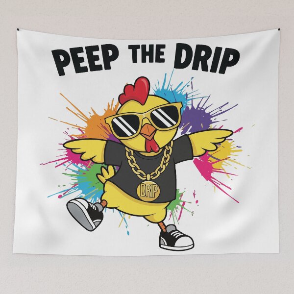 Item preview, FUNNY hip hop easter Peep the Drip designed and sold by Uglyandcute.