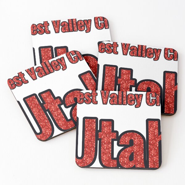 Item preview, West Valley City Utah City Name With Red Rhinestone designed and sold by TheIconSmith.