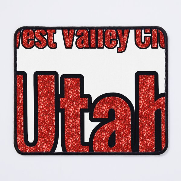Item preview, West Valley City Utah City Name With Red Rhinestone designed and sold by TheIconSmith.