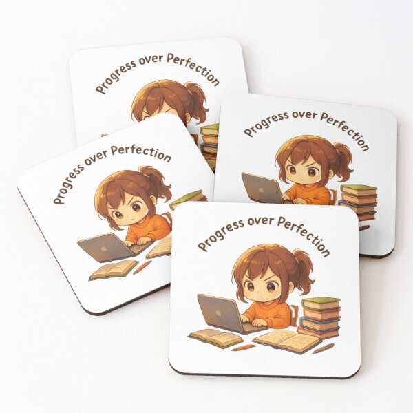 Item preview, Progress Over Perfection Study Motivation Sticker designed and sold by LumereAndCoeur.